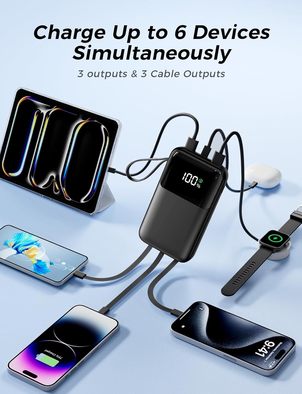 Fast Charging Power Bank With LED Display